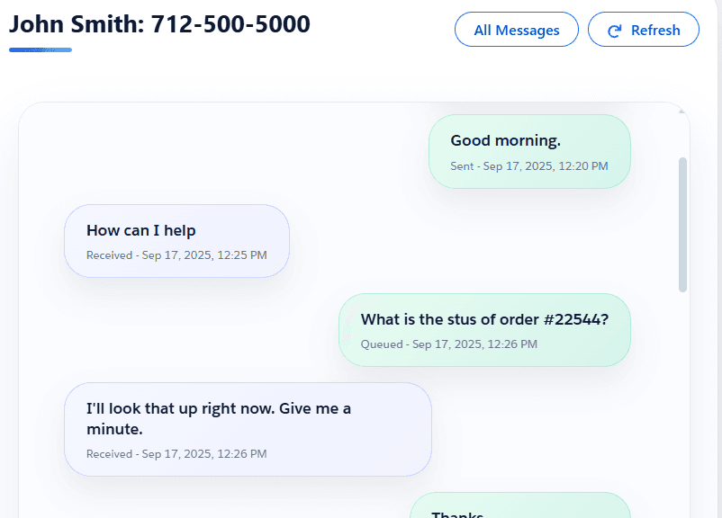 Two-Way Messaging & Live Chat